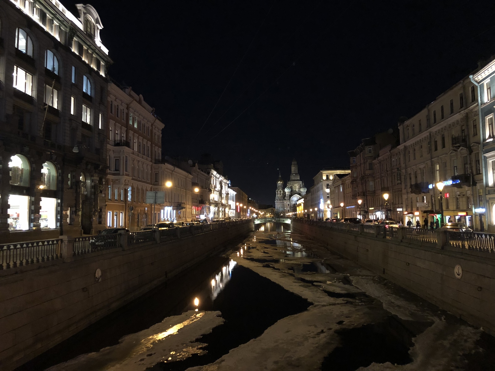 northern capital - My, Saint Petersburg, Night, cat, Longpost