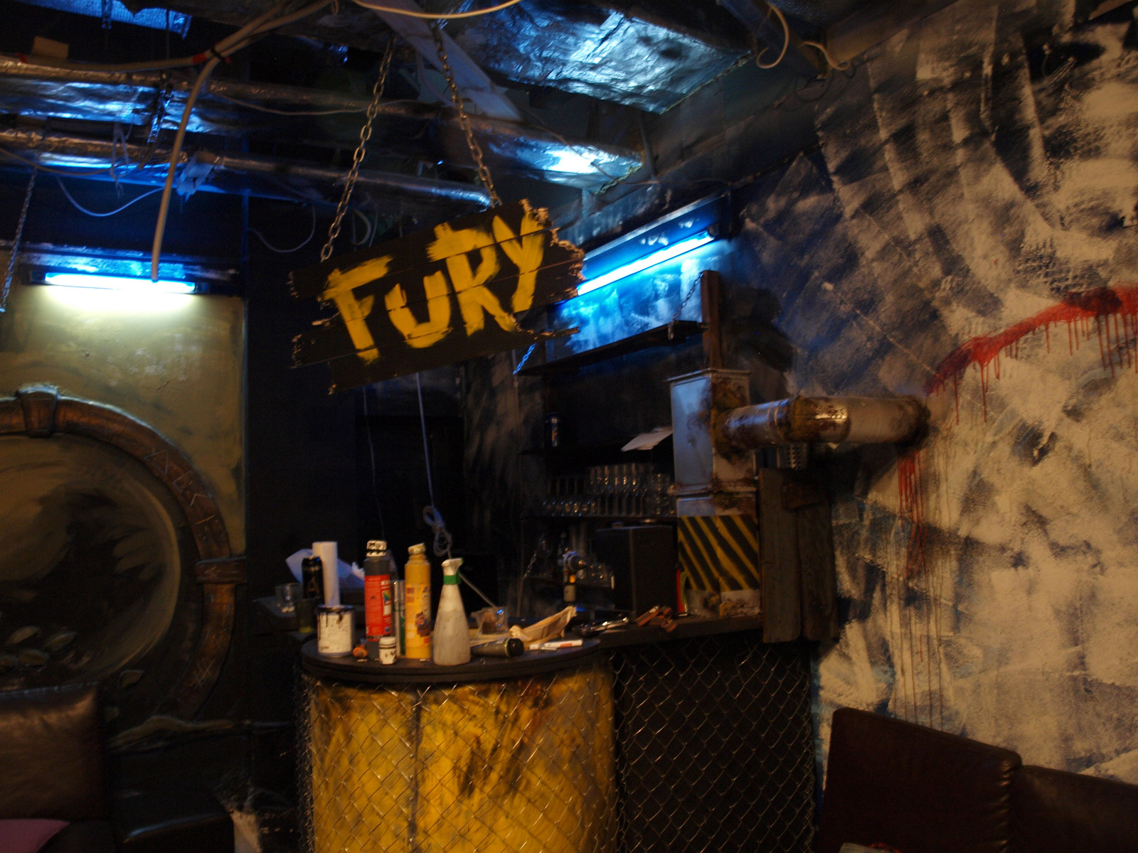 Fifth and final day of work at Fury Lounge - My, Kai Yara, , , Rabbit Hole, Post apocalypse, Interior Design, Longpost