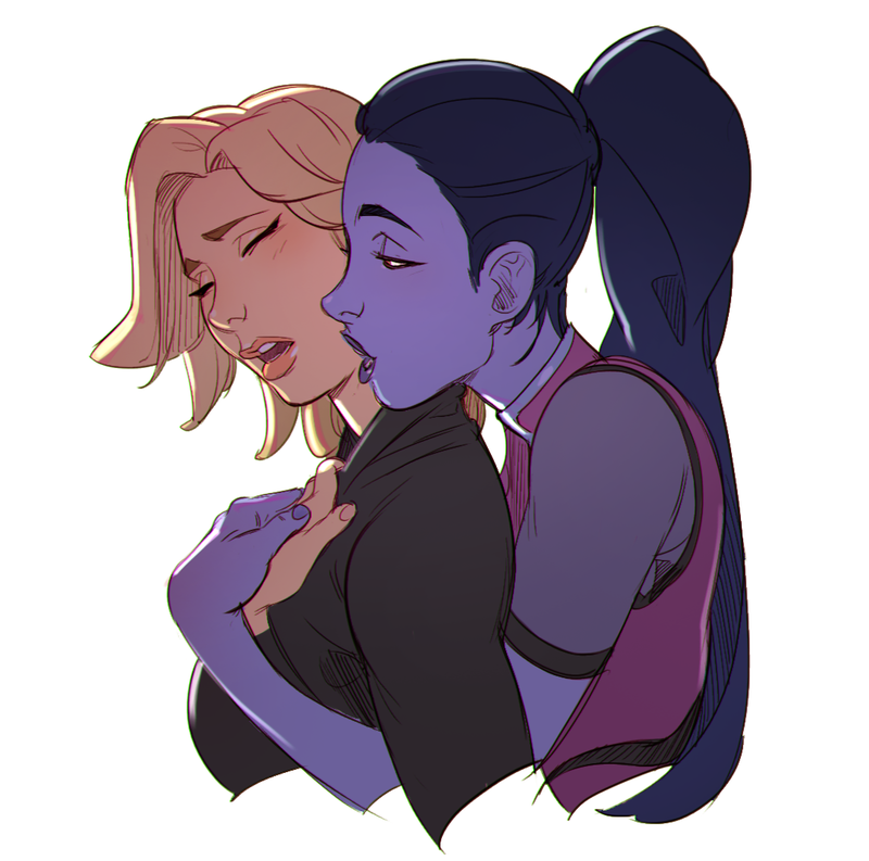 Widowmaker&Mercy - Overwatch, Widowmaker, Mercy, Lesbian