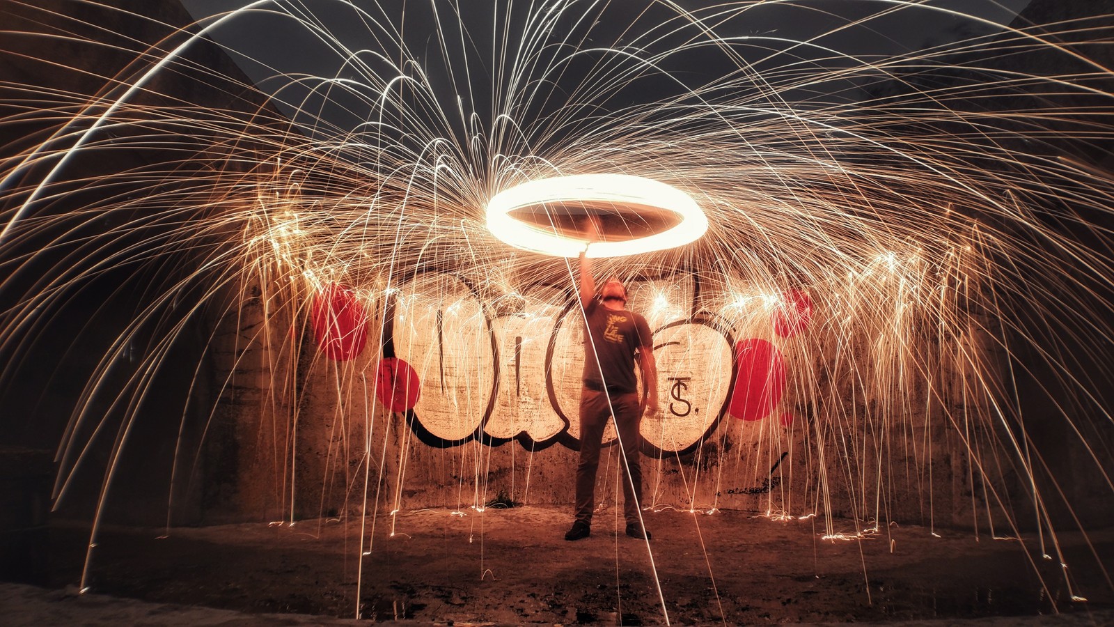 Long exposure 2 - My, Mobile photography, Steel wool, Long exposure, Longpost