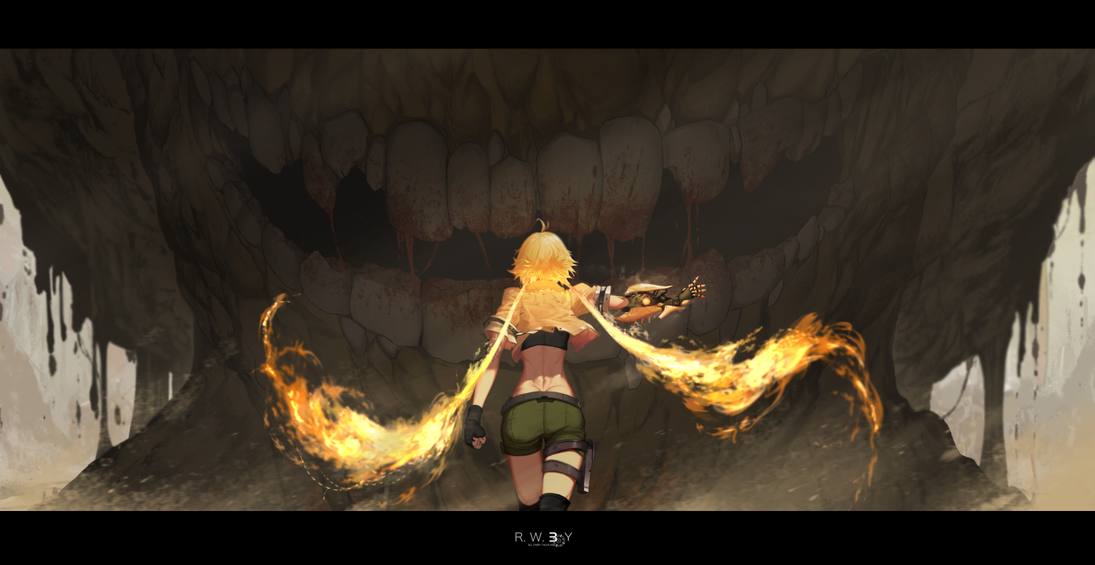 Yang Xiao Long - Anime Art, Аниме, RWBY, Yang Xiao Long, Dishwasher1910