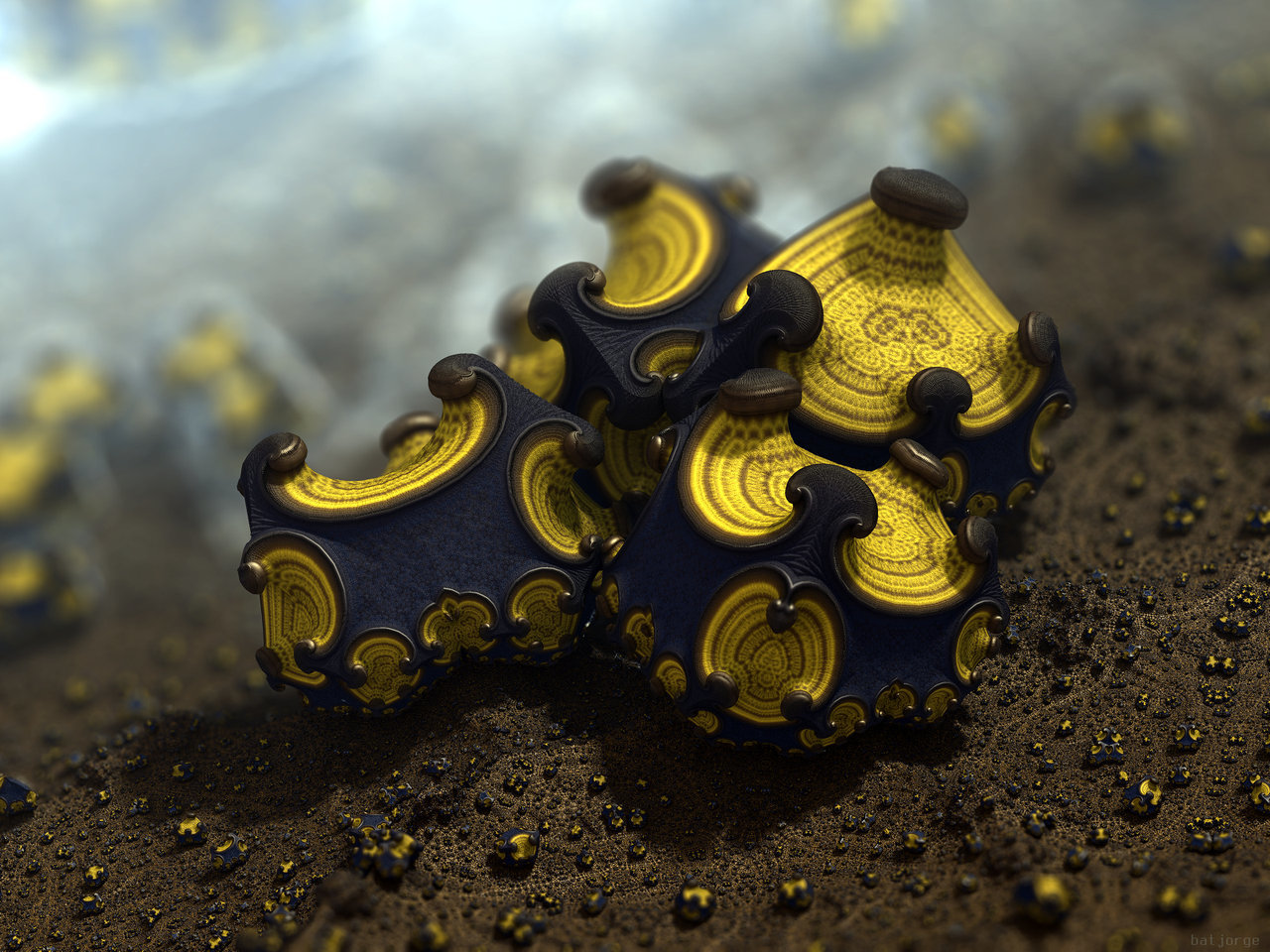 Unknown and unseen - 3D, 3D graphics, , Fractals, Fractal Art, Abstraction, Mandelbulb 3D, Deviantart, Longpost