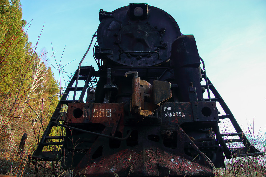 Cemetery of locomotives, Perm region. - Permian, Perm Territory, Cemetery, Video, Longpost