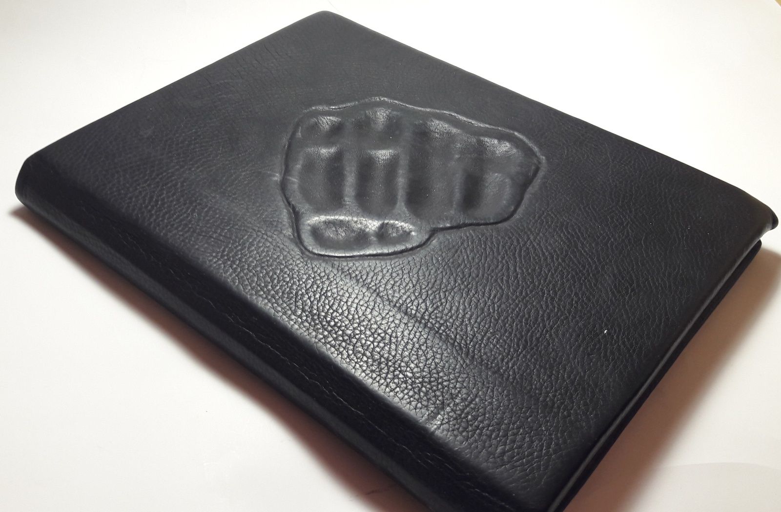 Notebook Fight club - My, Needlework without process, Notebook, Fight club, Leather, Fight Club (film)