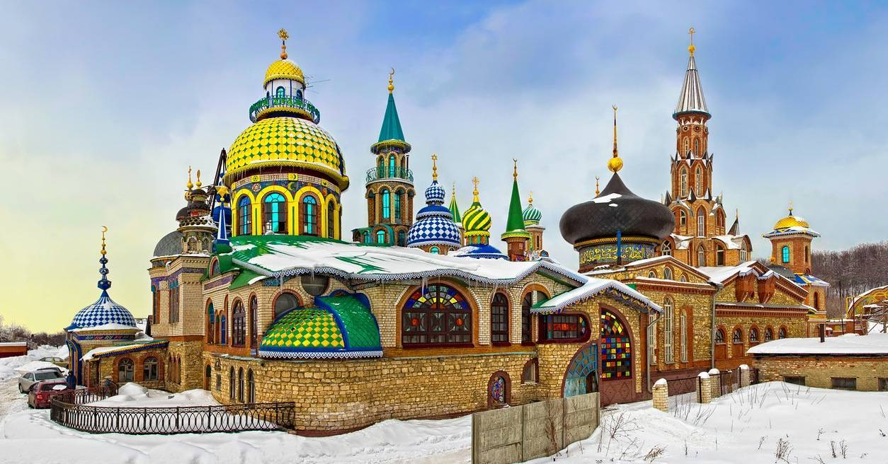 All Gods are visiting us! - Interesting, Beautiful, Picture with text, Longpost, Temple of all religions, Kazan, Wall painting, Creation