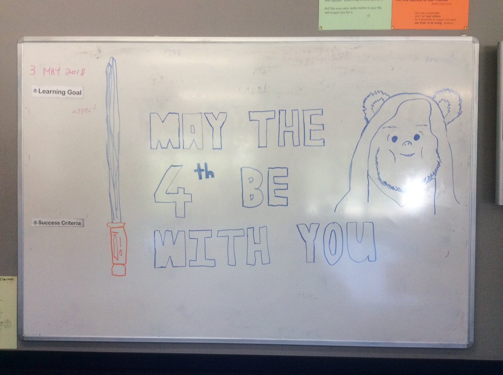 May the force be with you © - My, School, May, Lightsaber, Star Wars