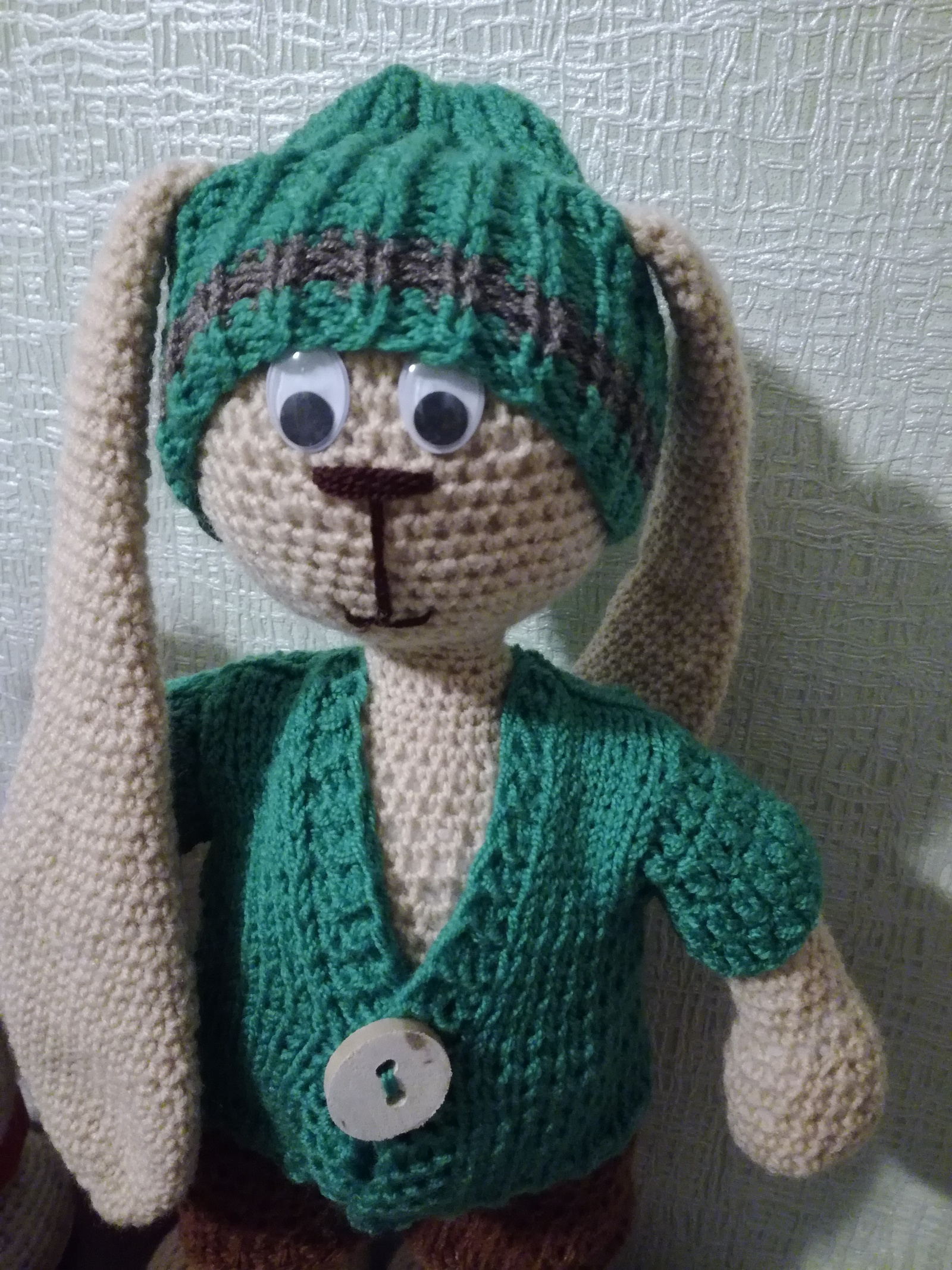 Bunnies-children - My, Hare-Tilda, Toys, Knitted toys, , Crochet, Longpost