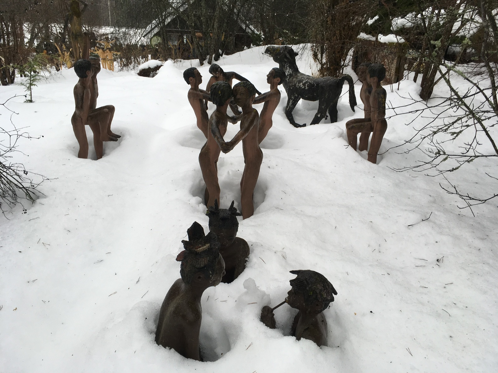 Sculpture park in Parikkala - My, Finland, Sculpture, Kripota, The park, The statue, Longpost