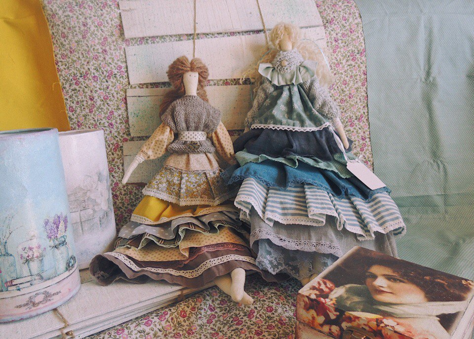 Lush dolls - My, Handmade, Textile, Cotton, Tilde, Tenderness, Needlework, Longpost