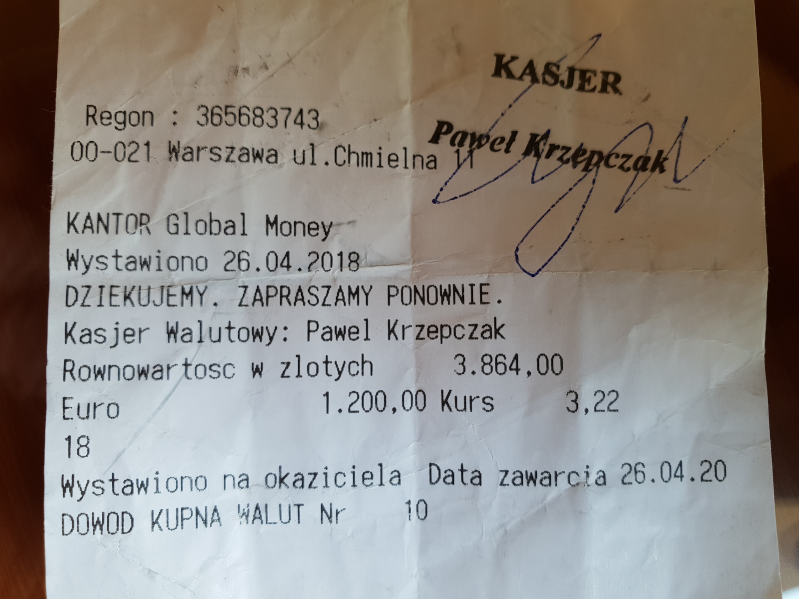 Divorce in the exchange office in the center of Warsaw - My, Fraud, Poland, Warsaw, Currency exchange, Scammers, Longpost