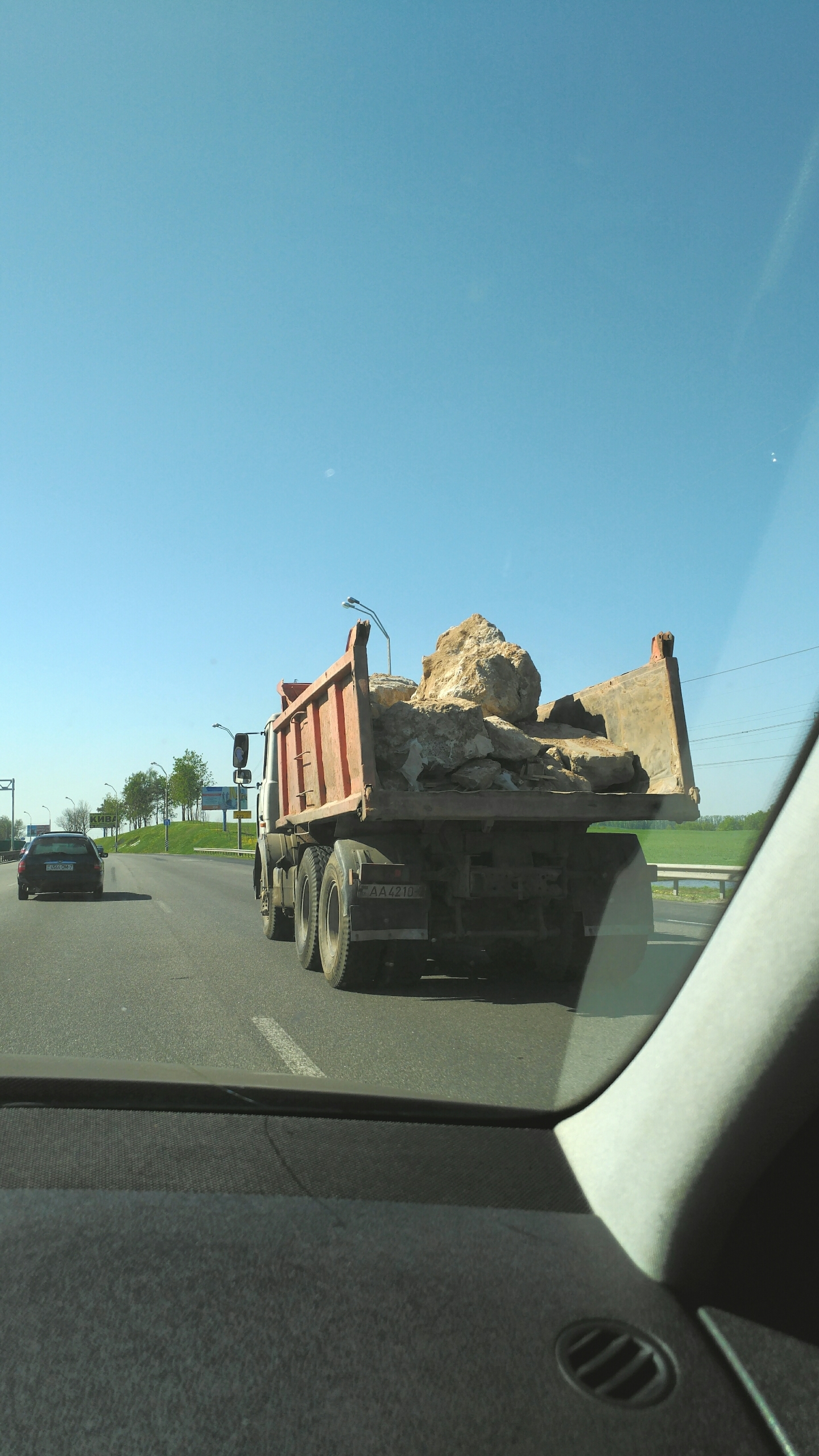 Looks safe... - My, Minsk, Safety engineering, Auto, Kamaz, Destination, Longpost