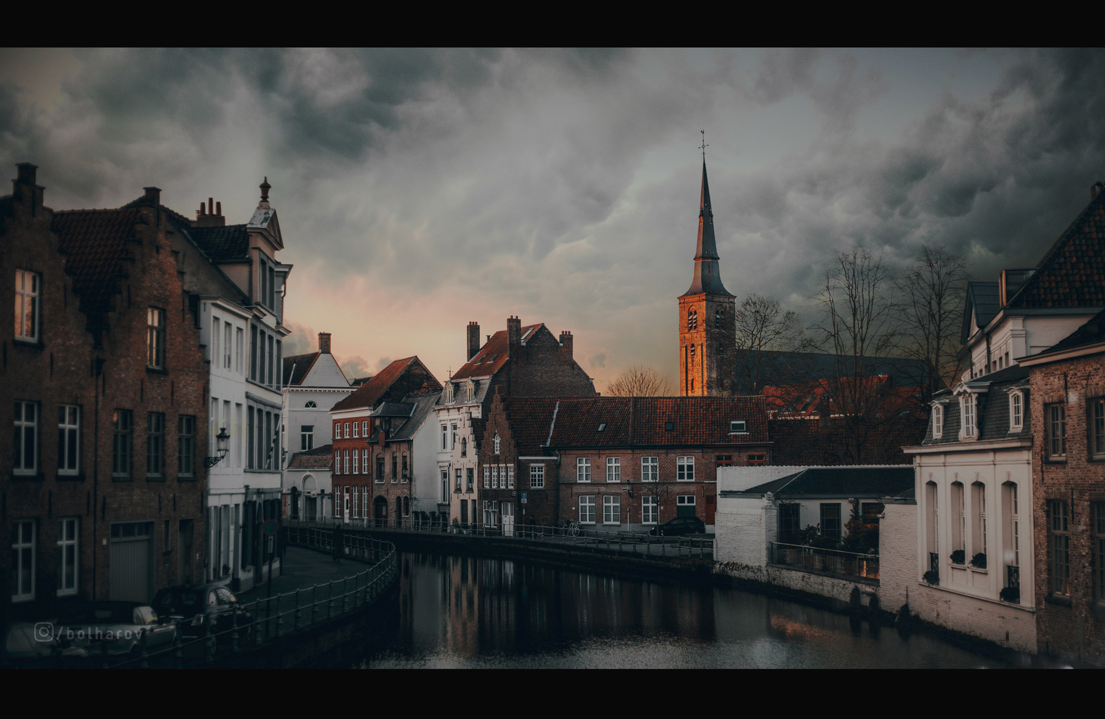 Before the storm - My, Bruges, Belgium, The photo, Sky, Sunset, Thunderstorm