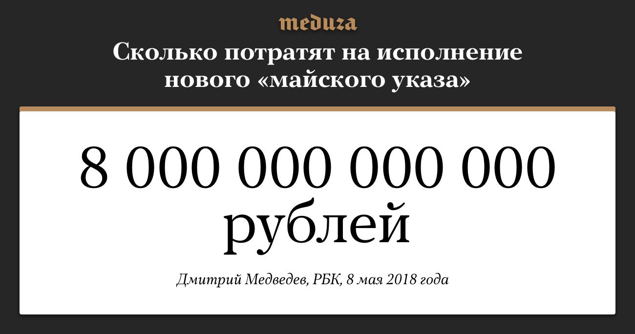 У нас тут подошел новый майский указ.. - Указ, Медуза, Дмитрий Медведев