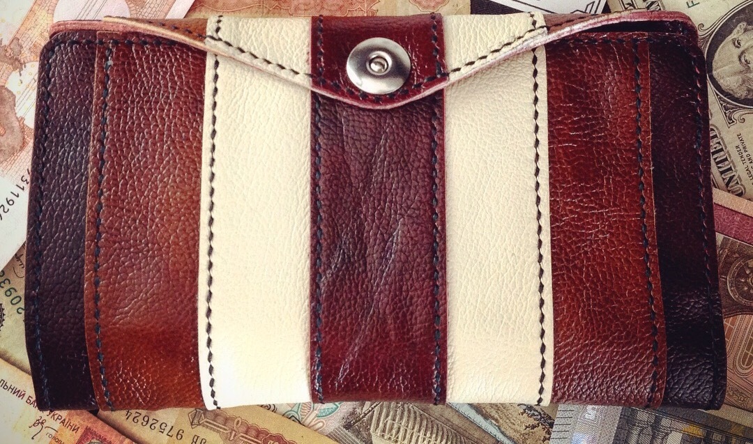 Wallet for a girlfriend - My, Leather craft, Leather products, White Sun of the Desert, Wallet, Krasnodar, Longpost