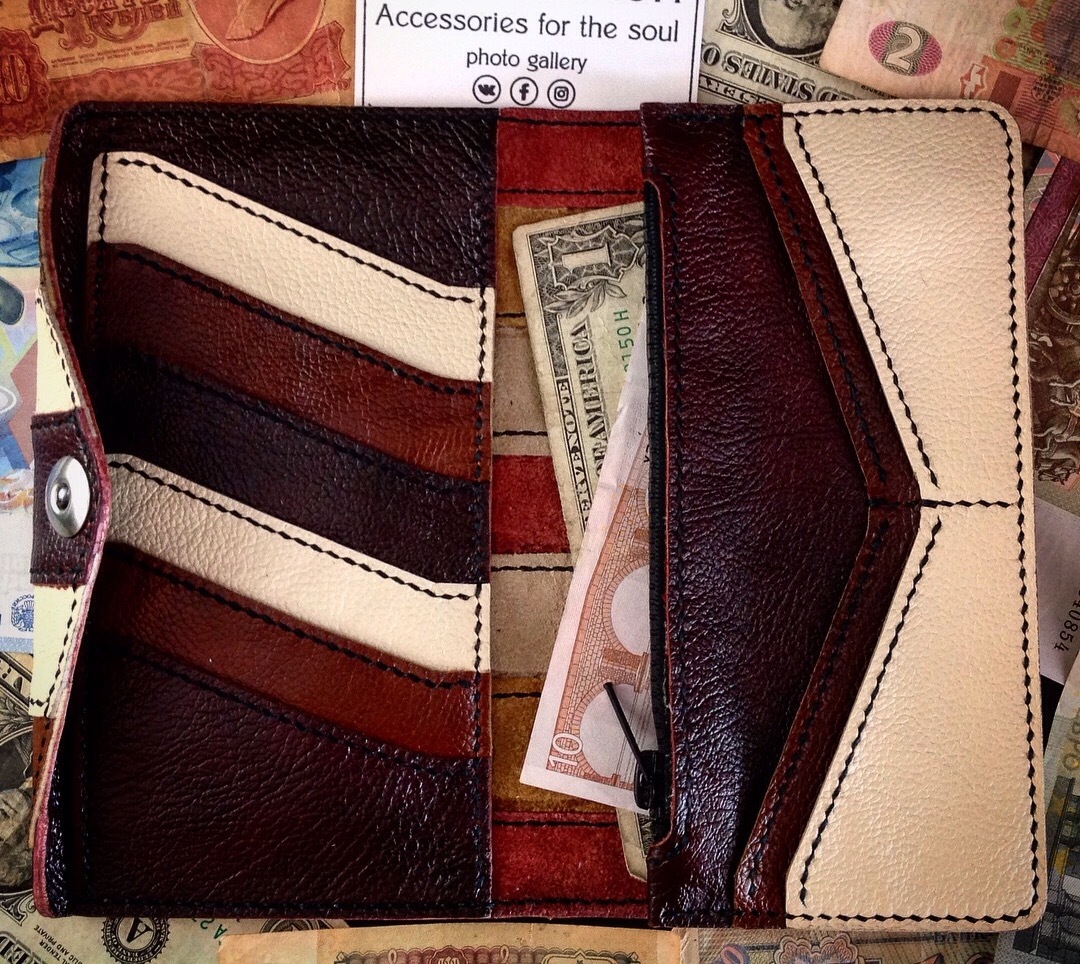 Wallet for a girlfriend - My, Leather craft, Leather products, White Sun of the Desert, Wallet, Krasnodar, Longpost