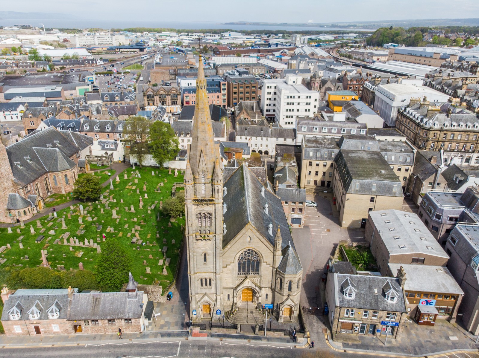 Free North Church, Scotland, United Kingdom - My, Quadcopter, The photo, Travels, Work, Great Britain, England, Scotland