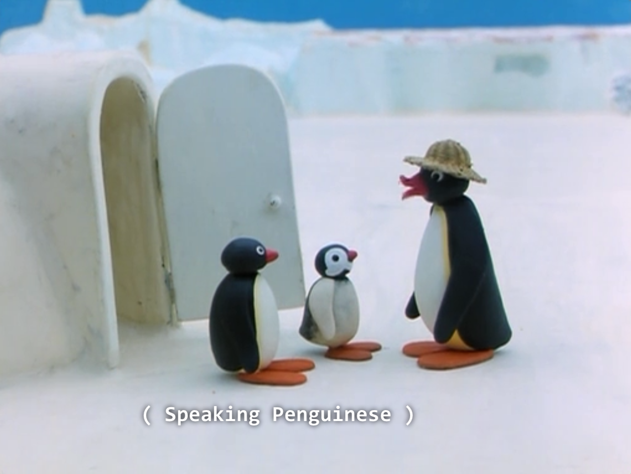 They speak Penguin... - Picture with text, Reddit