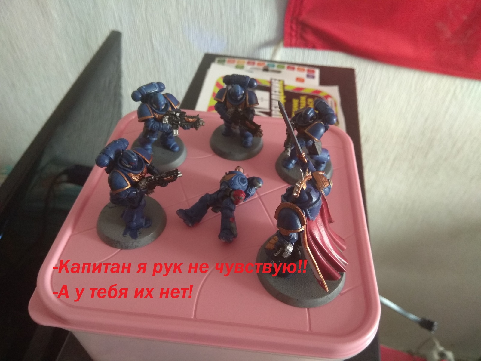 Примарис Космодесы покрас первый. - Моё, Warhammer, Warhammer 40k, Wh miniatures, Primaris Space Marines, Покраска, Видео, Длиннопост