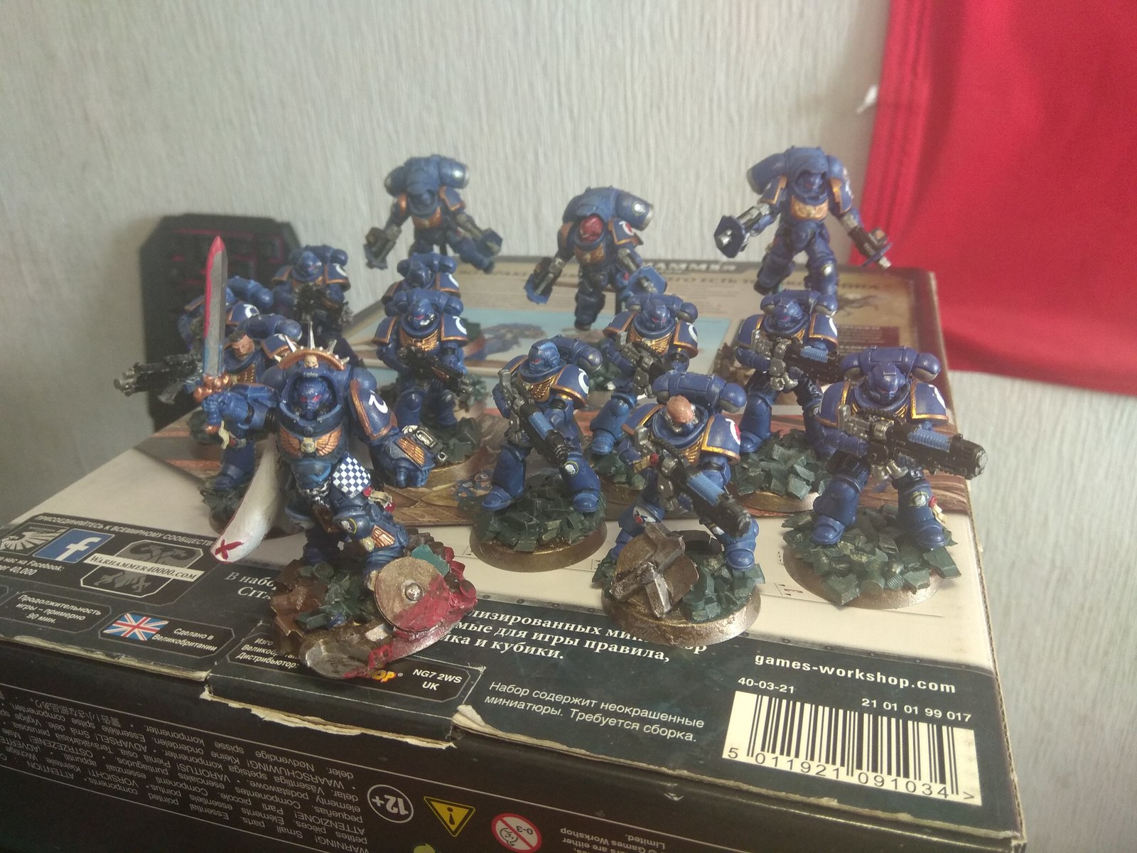 Primaris Cosmodes painted first. - My, Warhammer, Warhammer 40k, Wh miniatures, Primaris space marines, Painting, Video, Longpost