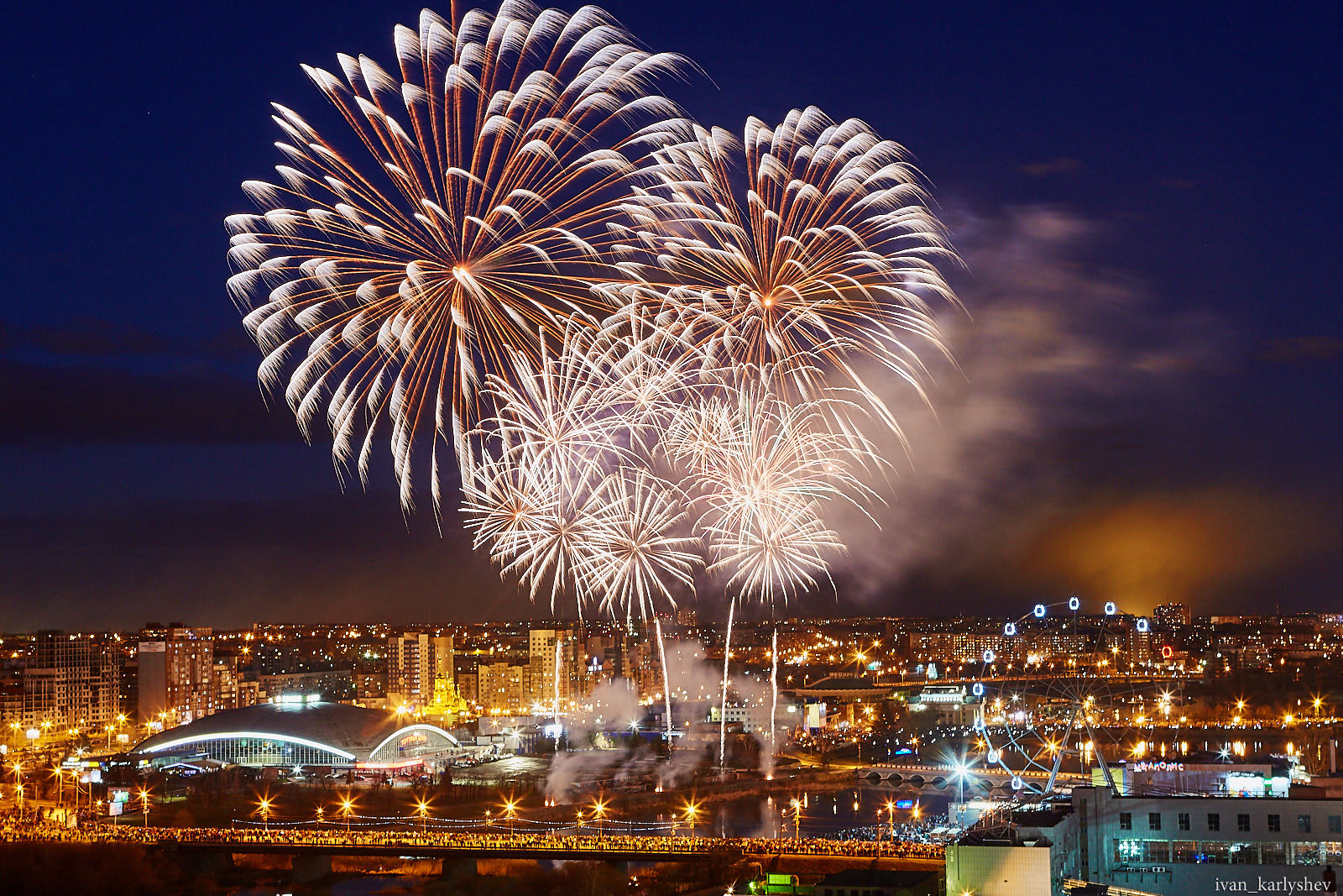 Fireworks in Chelyabinsk on May 9 - My, Firework, Longpost, Chelyabinsk, May 9, 2018, May 9 - Victory Day