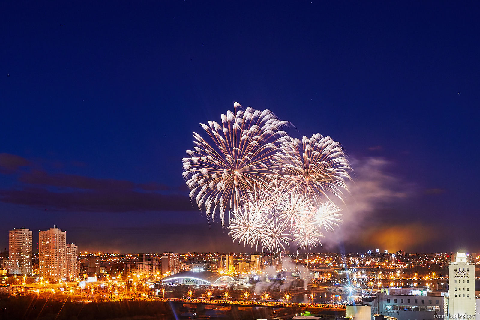 Fireworks in Chelyabinsk on May 9 - My, Firework, Longpost, Chelyabinsk, May 9, 2018, May 9 - Victory Day