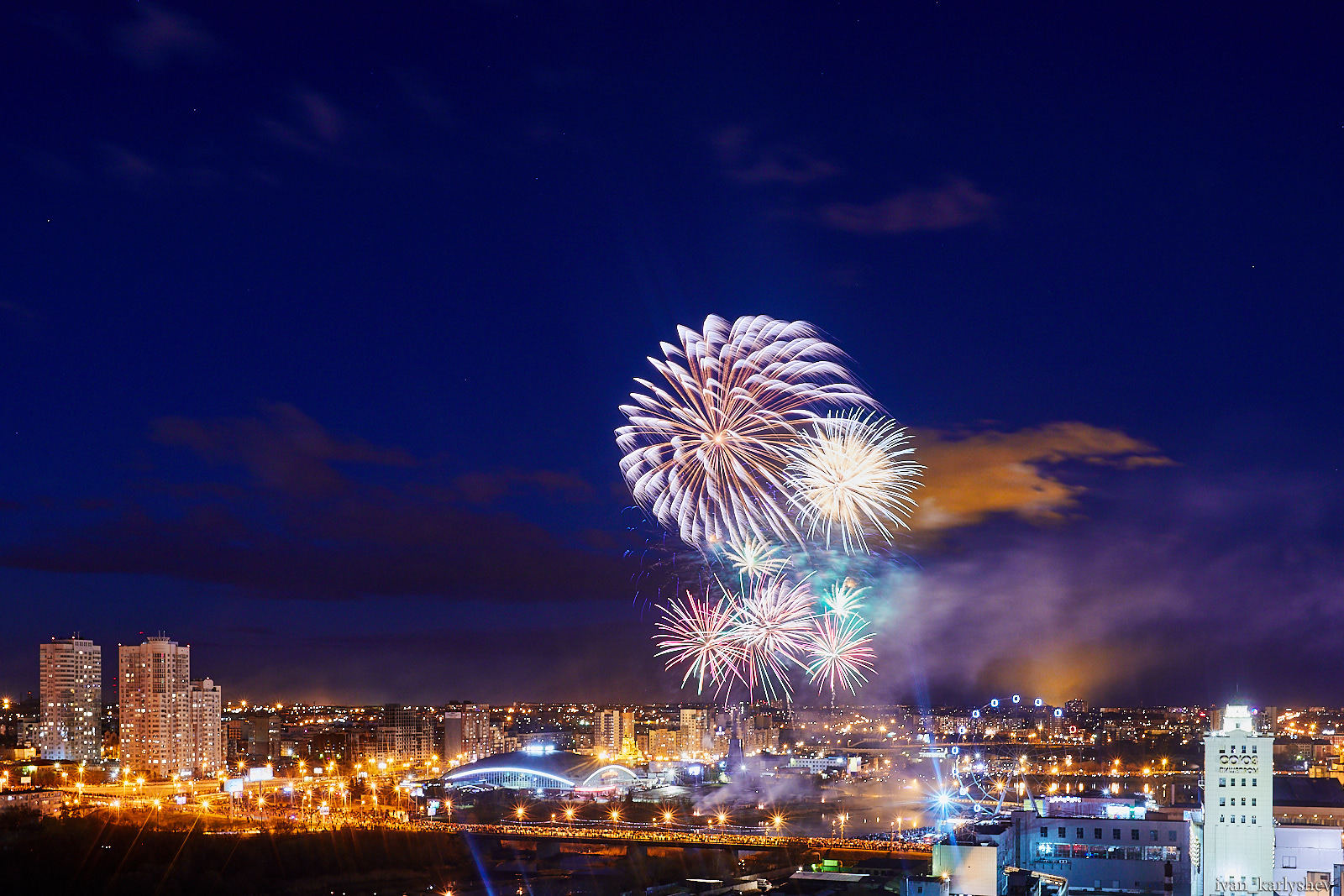 Fireworks in Chelyabinsk on May 9 - My, Firework, Longpost, Chelyabinsk, May 9, 2018, May 9 - Victory Day