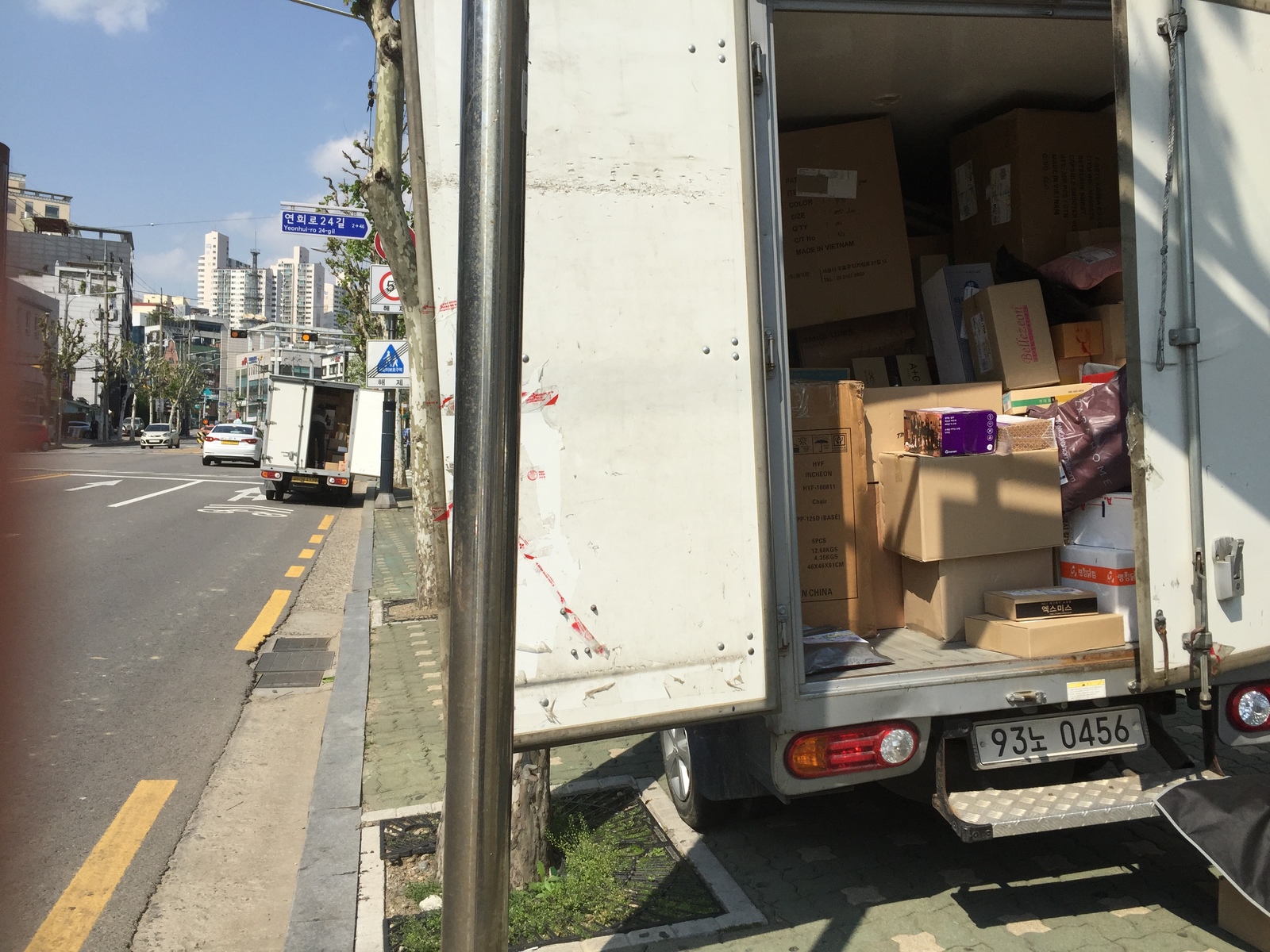 Delivery masters - My, Корея, Delivery, Seoul, The photo, Van, Longpost