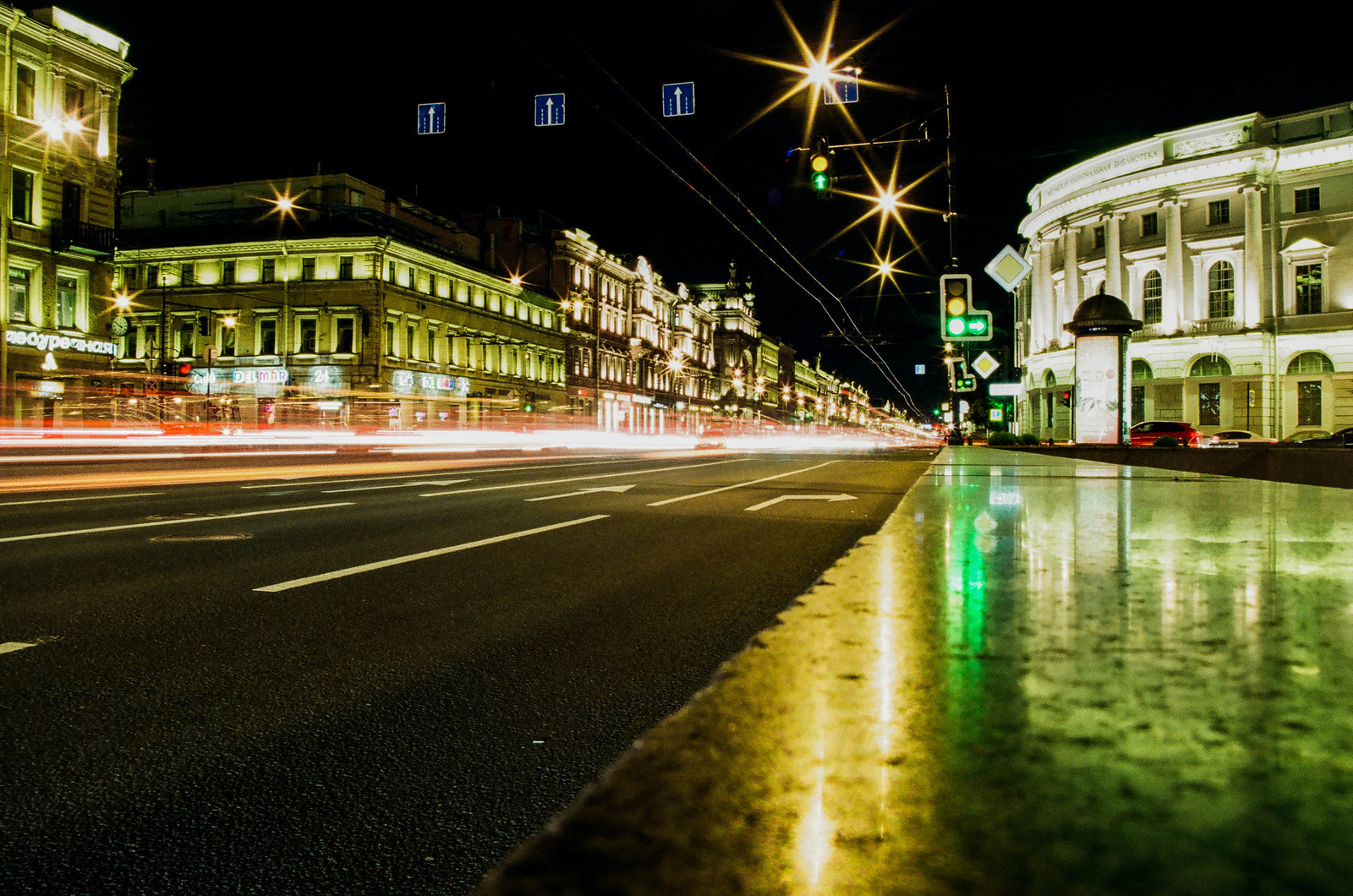 Невская ночь - Моё, Санкт-Петербург, Ночь, Пленка, Pentax, Александр Невский, Александр Невский (актер)