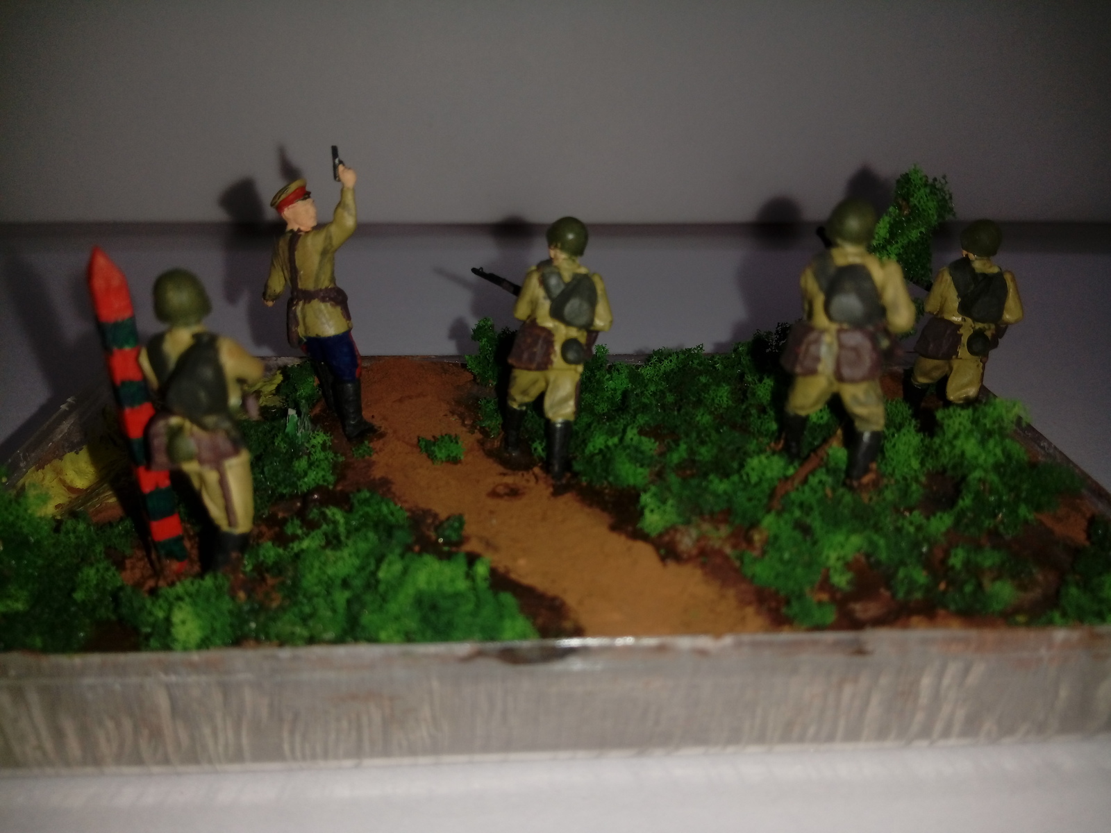 Diorama Offensive. 1941. - My, Stand modeling, Diorama, Infantry, Scale 72, Longpost