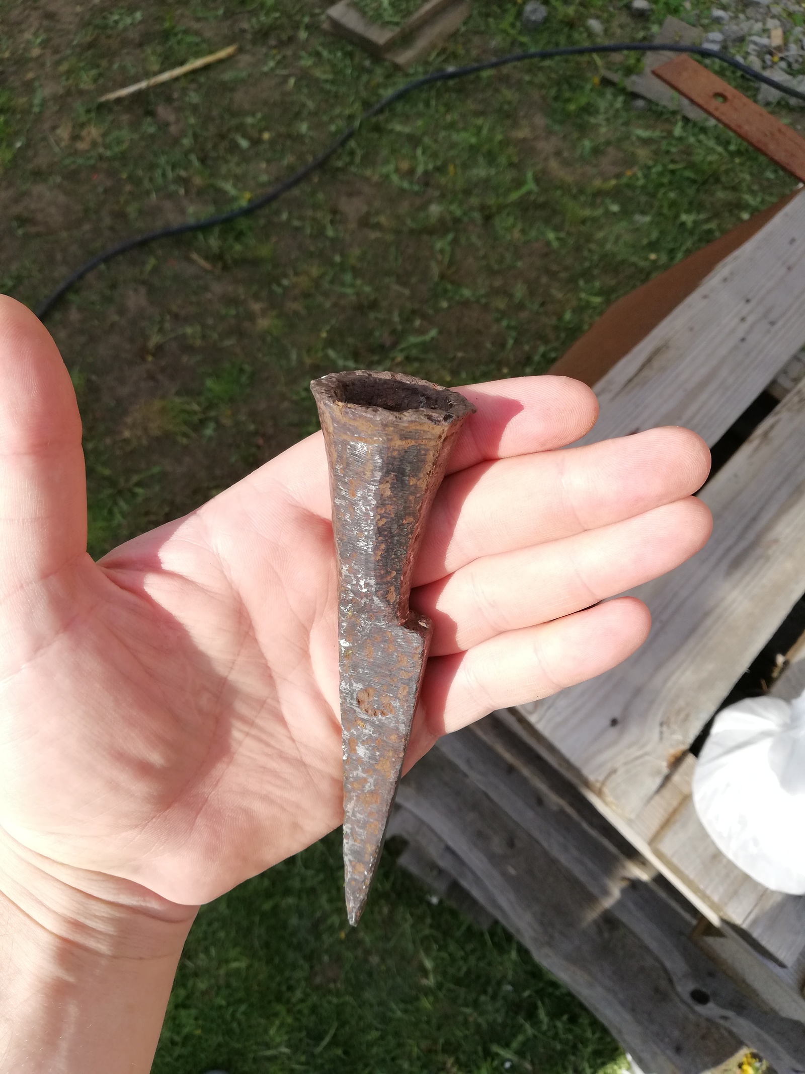 Metal detector - My, Excavations, Pin, What's this?, Longpost, WhatIsThisThing