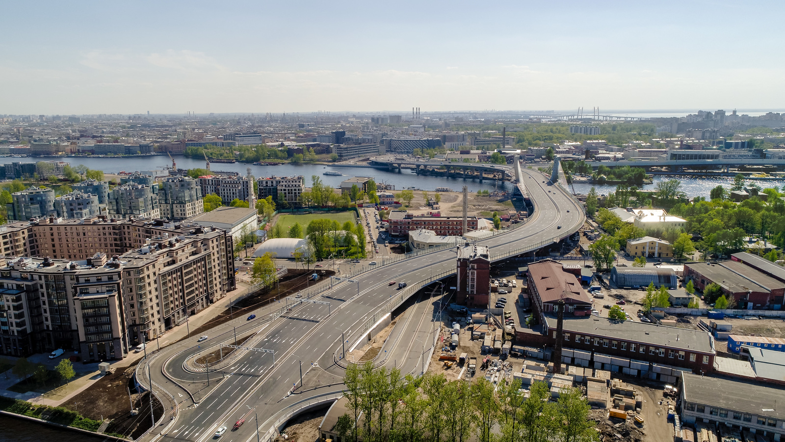 Вот и я там Побетанкурил - Моё, Развязка, Мост, Мост бетанкура, Петроградка, Васька, Квадрокоптер, Видео, Длиннопост