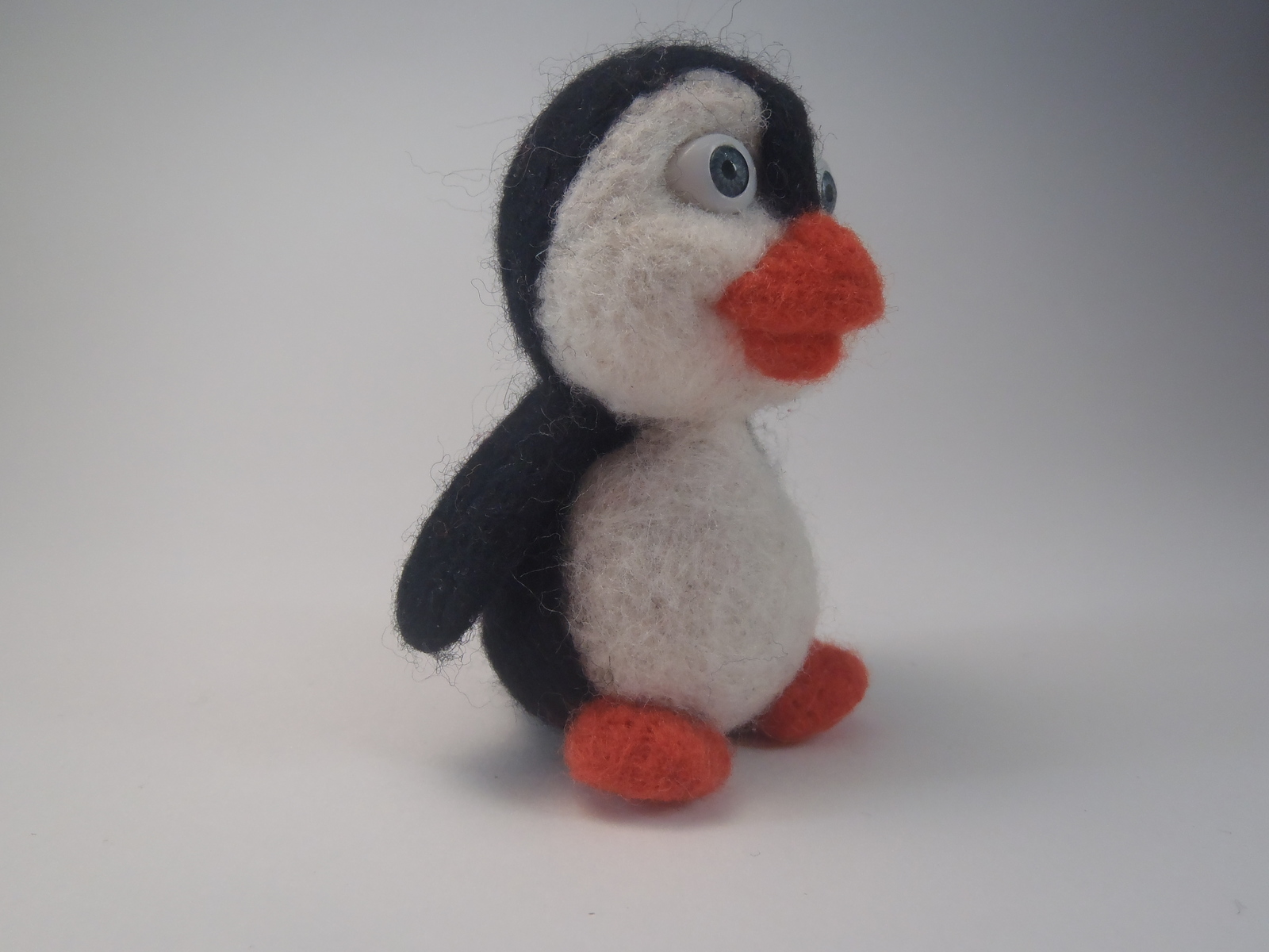 Penguin - My, Dry felting, Needlework without process, Handmade, Penguins, Presents, Longpost