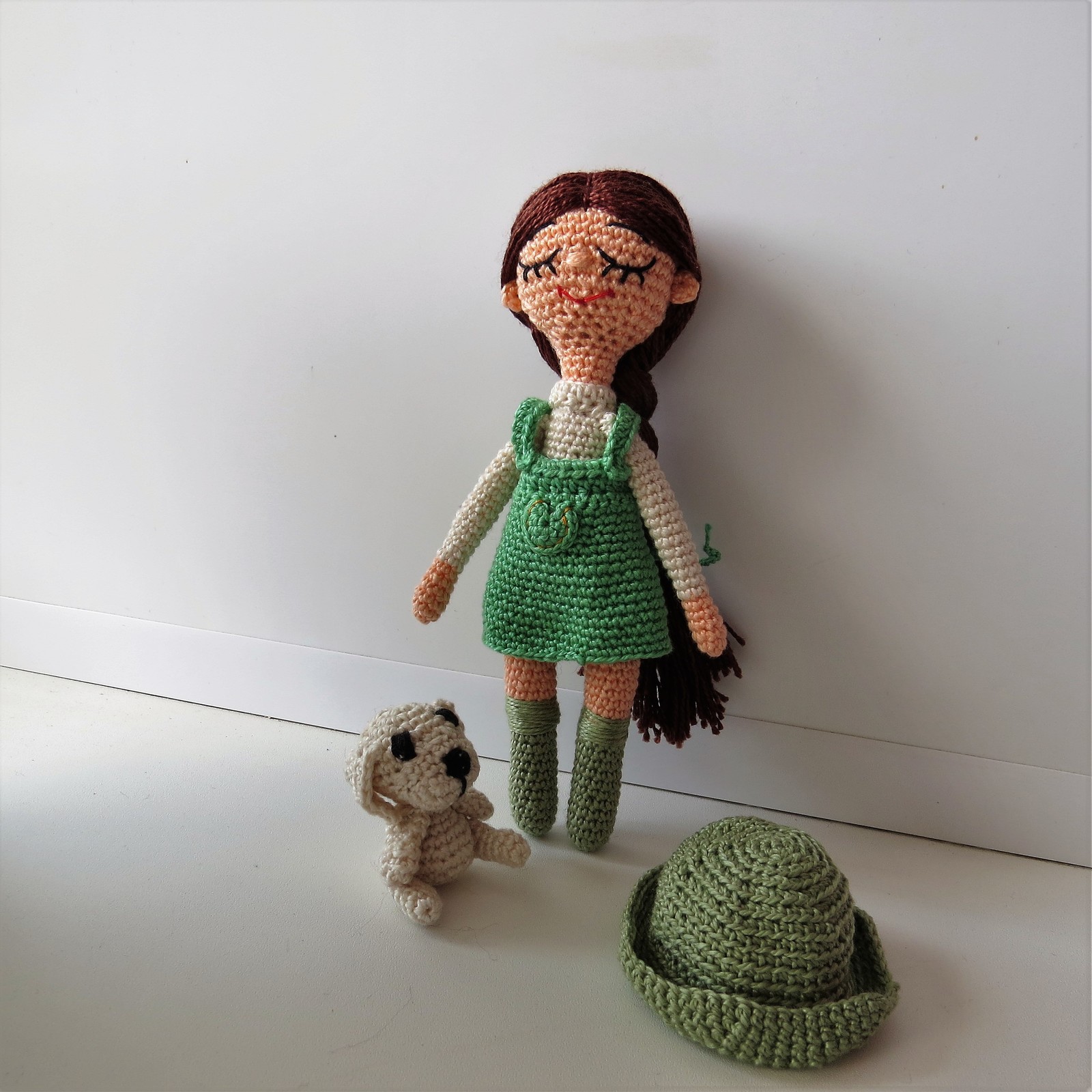 Sonya doll - My, , Needlework, Needlework without process, Crochet, Knitting, Doll, Knitted toys, Longpost