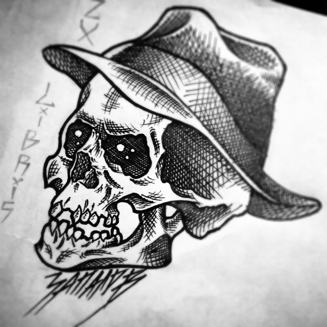 Graphics - My, Art, Drawing, Graphics, Scull, Illustrations, Art, Creation