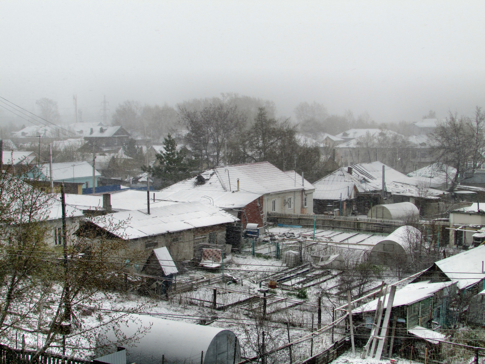 Meteorologists have promised a warm spring and a hot summer))) - My, Novosibirsk, Blizzard, Snow, Spring, Longpost