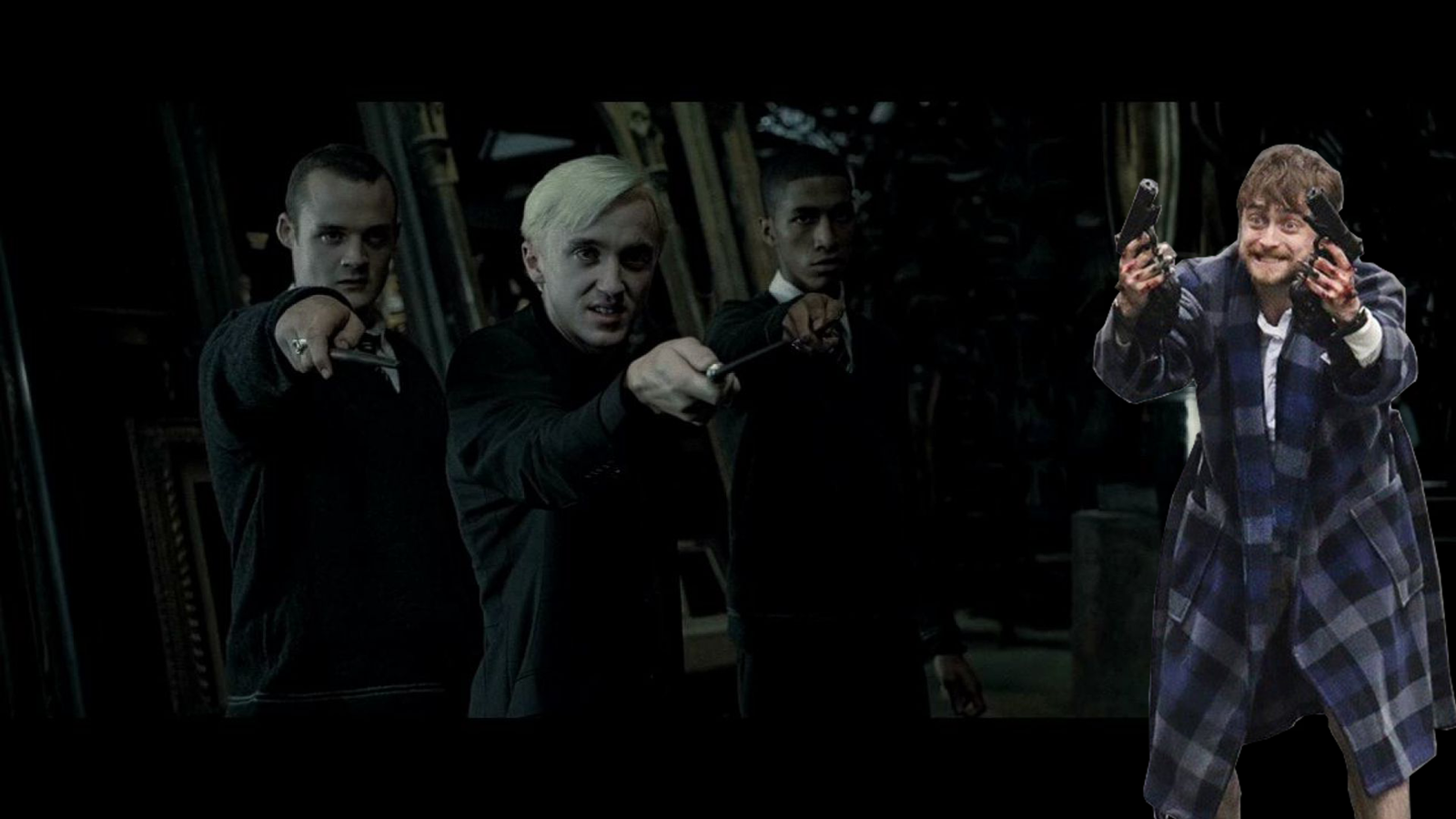 A new level of sorcery - My, Daniel Radcliffe, Harry Potter, Akimbo Guns