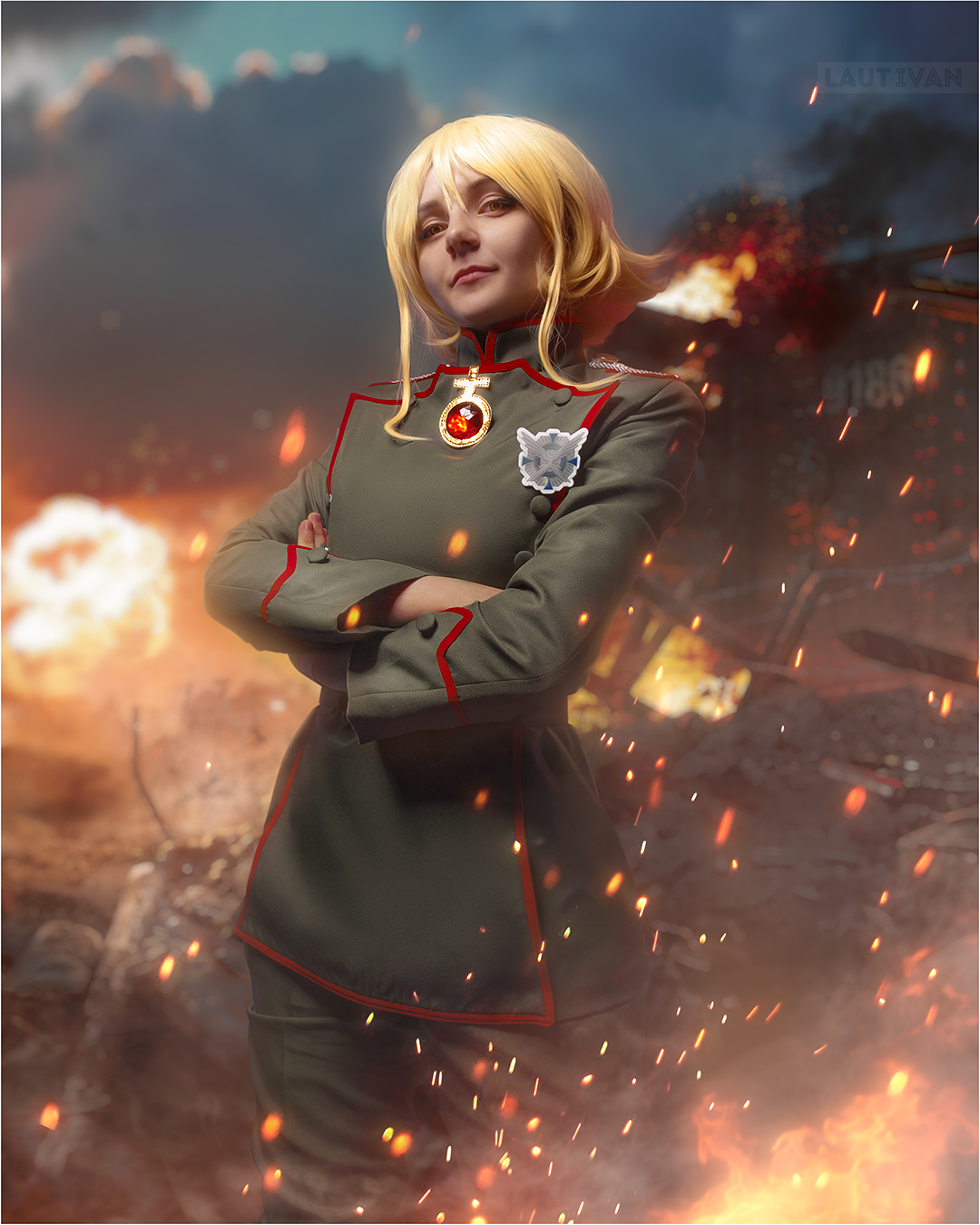 Tanya Degurechaff from Youjo Senki - Моё, Tanya Degurechaff, Youjo Senki, Фотография, Ретушь, Косплей, Аниме, Косплей по аниме, Фестофотки