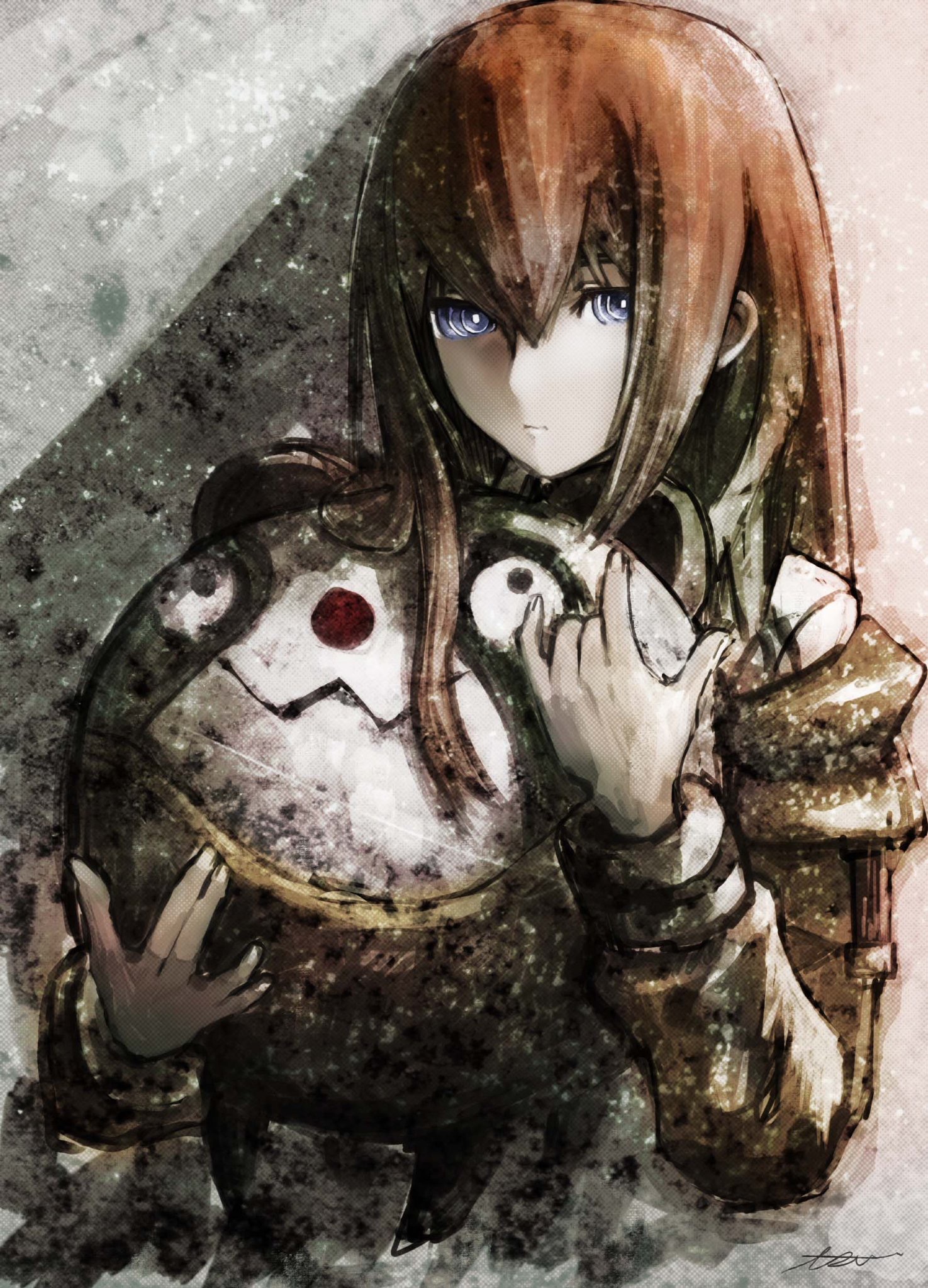 Look - Digital drawing, Anime, Anime art, Kurisu makise, Steins gate, Visual novel