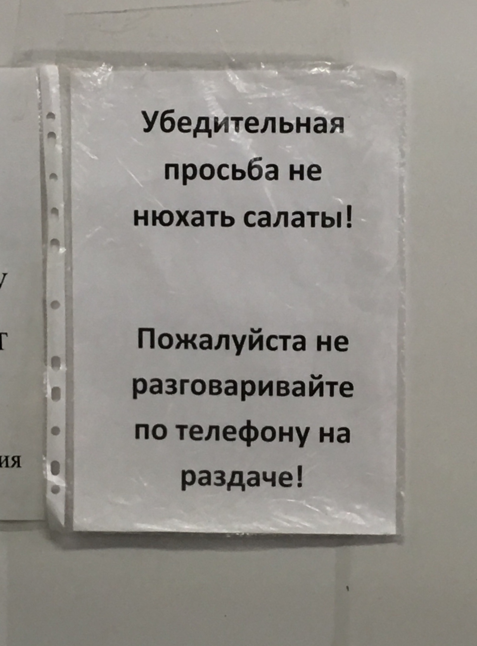 В студенческой столовой одного из уфимских вузов - Уфа, Универ, Столовая, Объявление, Запрет, Нельзя