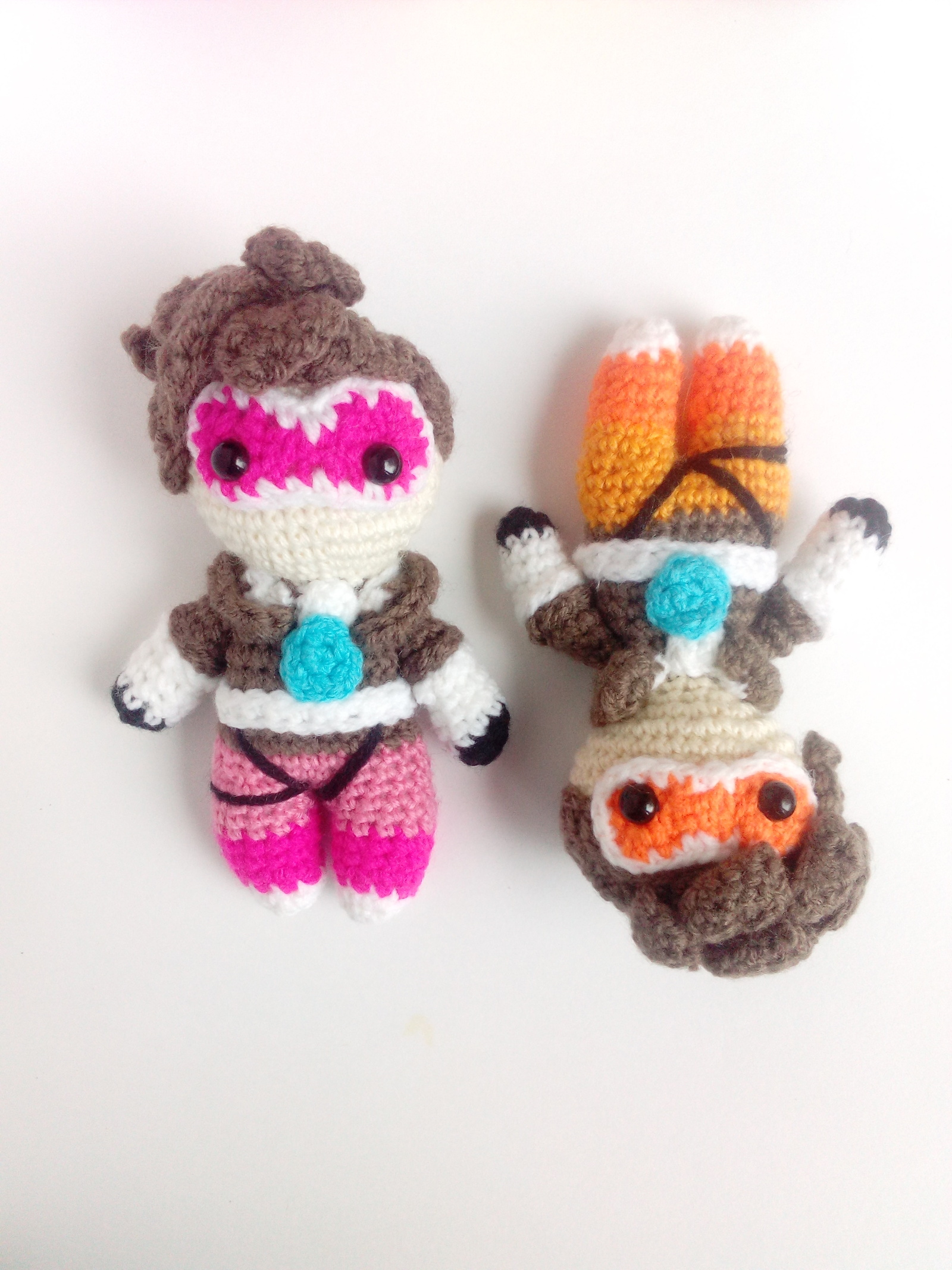 Knitted Overwatch - My, Overwatch, , Crochet, Amigurumi, Gamers, Unusual gifts, Tracer, Mei, Longpost