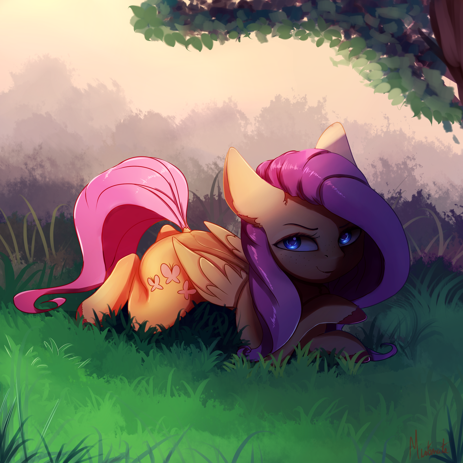 Look in her eyes - My little pony, PonyArt, Fluttershy, Miokomata