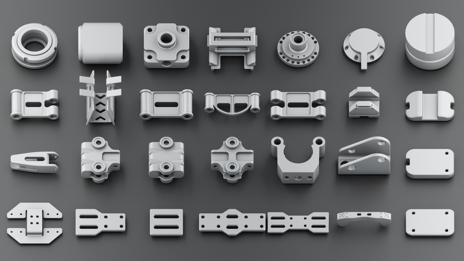 Бесплатный Hard Surface Kitbash vol 3 - Моё, Fusion360, Fusion 360, Kitbash, Hard surface, 3DS max, Научная фантастика, Free, Меха, Длиннопост