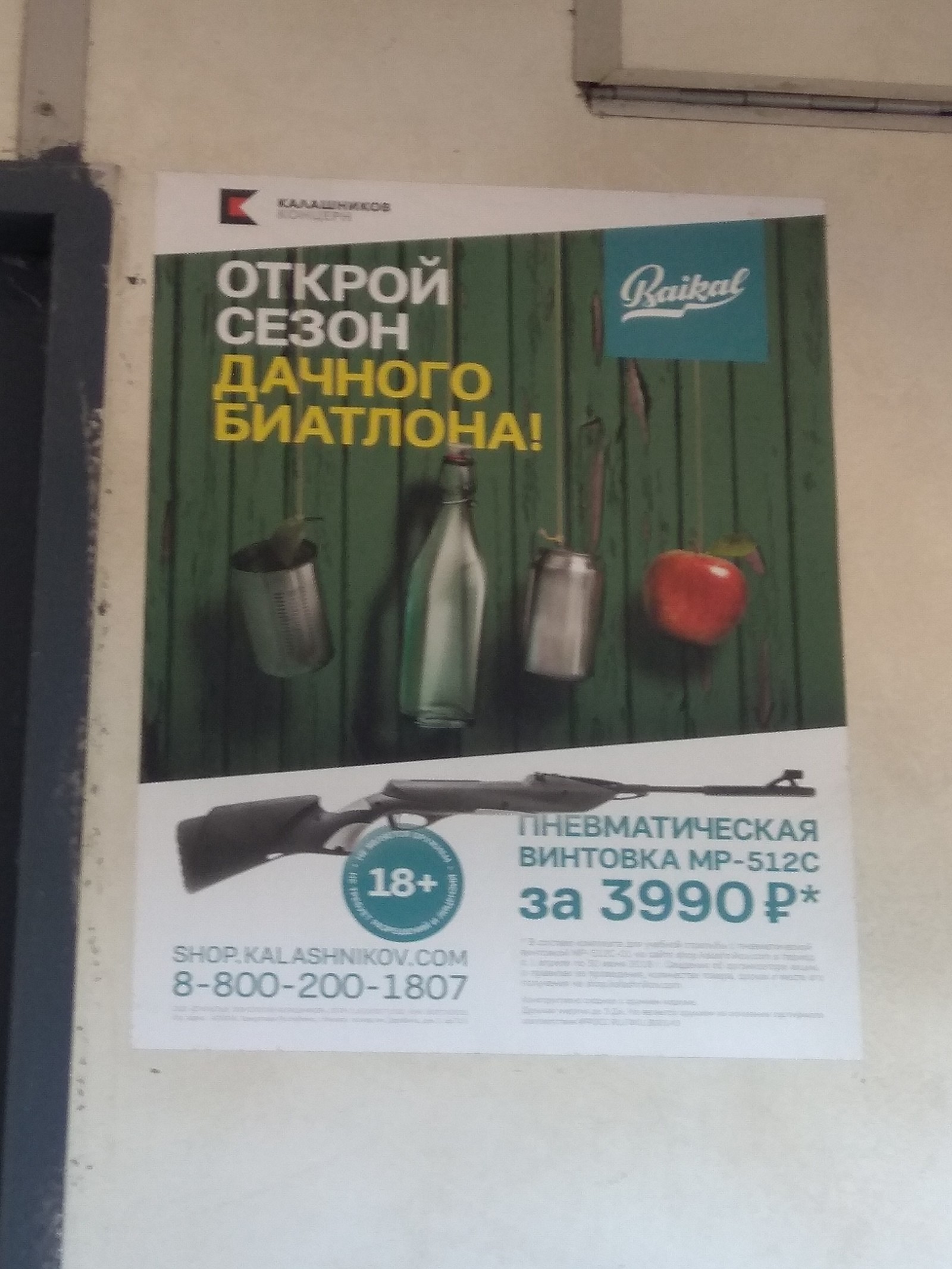 Country biathlon. - My, Suddenly, Advertising, Dacha, Biathlon, Longpost