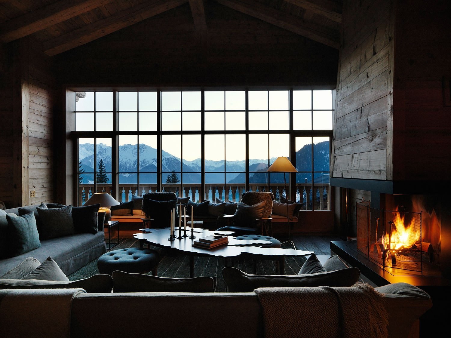 Atmospheric - Reddit, The mountains, House, Fireplace