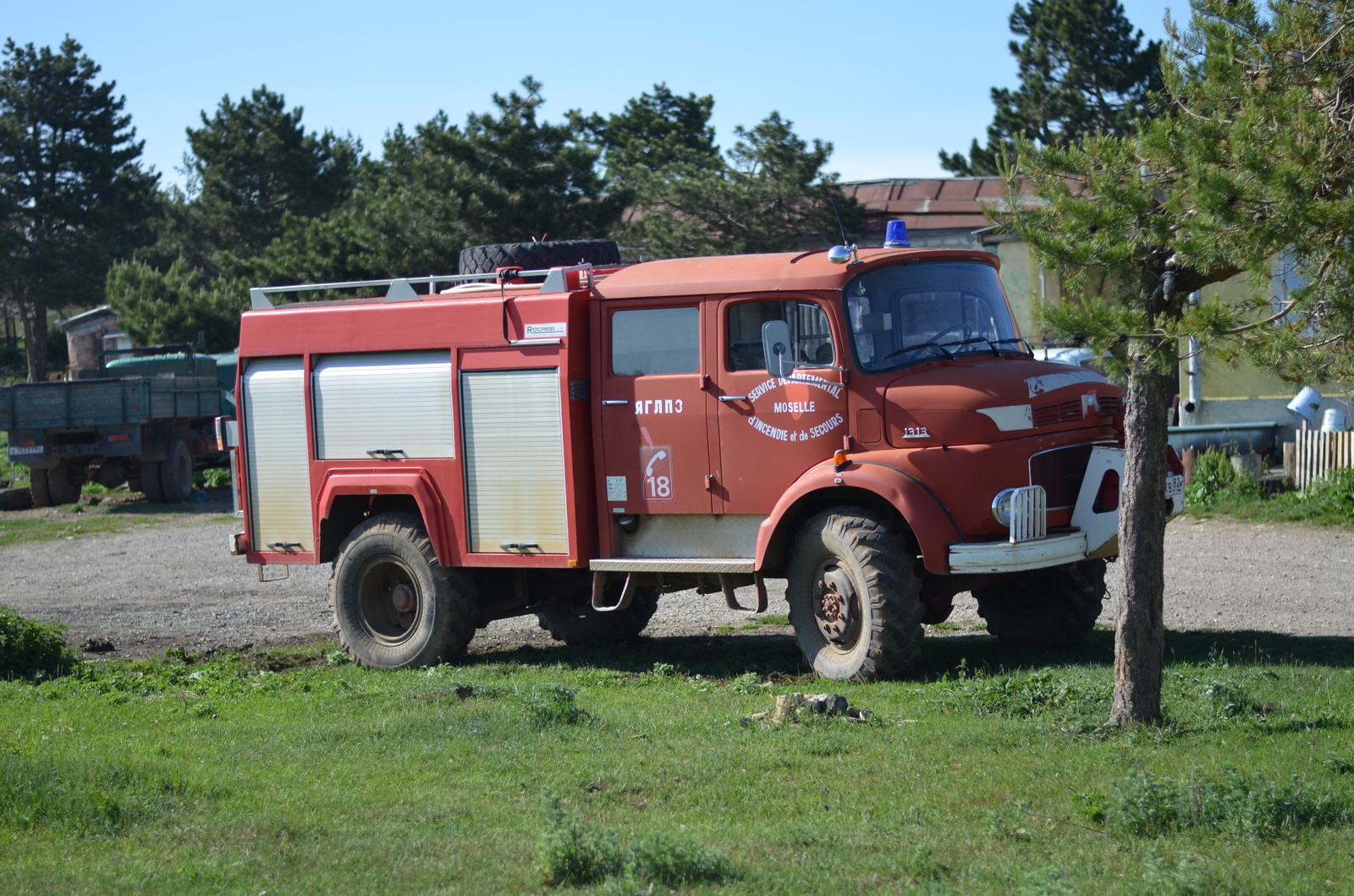 The old man is still at work - My, Rare cars, Ai-Petri, Walk, Fire engine, Longpost