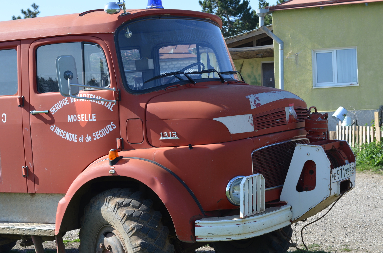 The old man is still at work - My, Rare cars, Ai-Petri, Walk, Fire engine, Longpost