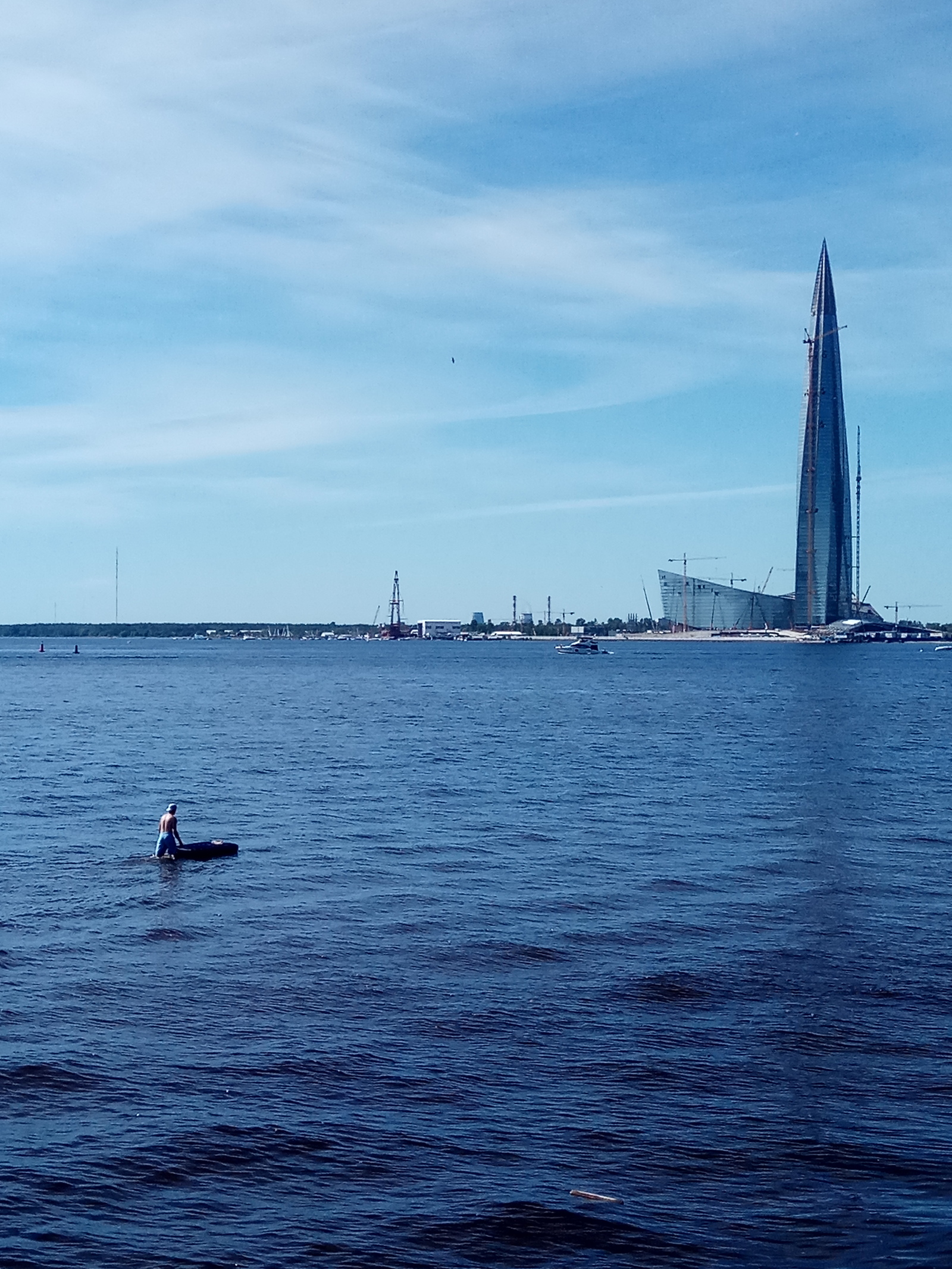 Le-o-o-lick! - My, Got lost, Inflatable mattress, The Gulf of Finland, Saint Petersburg