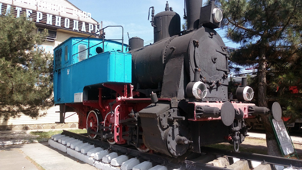 Steam locomotive L-2021 - My, Locomotive, Depot, Krasnodar, Monument, Longpost