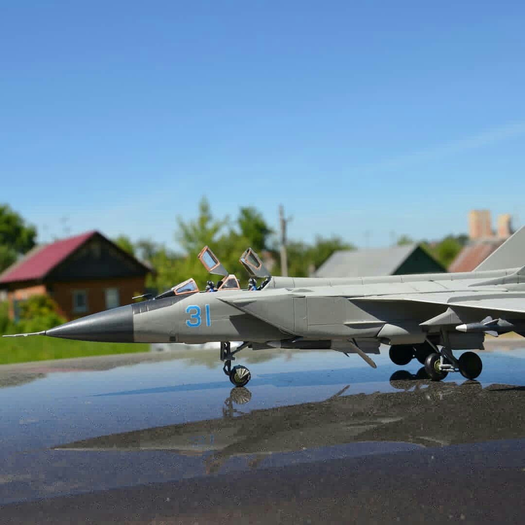 MiG-31 from a star scale 1\72 - My, Stand modeling, , MiG-31, Models, Hobby, Aviation, Longpost