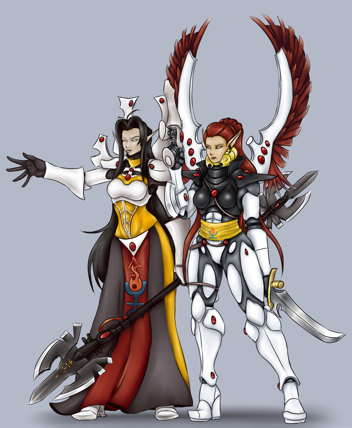 Seer and Autarch - My, Warhammer 40k, Eldar, Farseer, Autarch